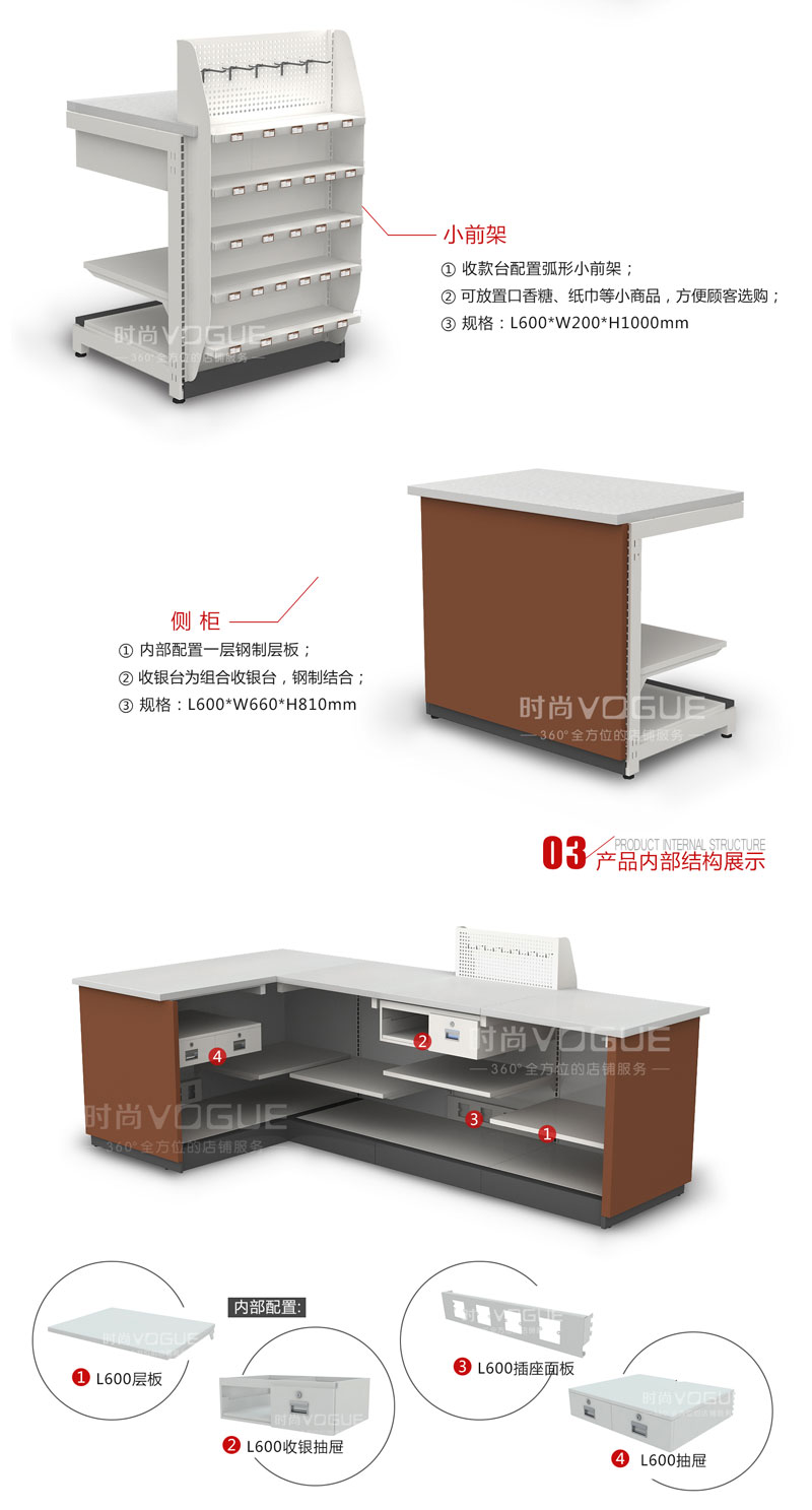 便利店收銀臺(tái)_尺寸